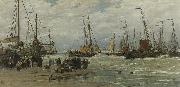 Hendrik Willem Mesdag Pinks in the Surf France oil painting artist